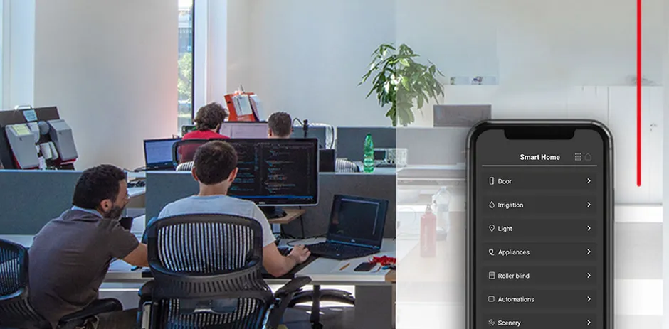 automated smart home office setup